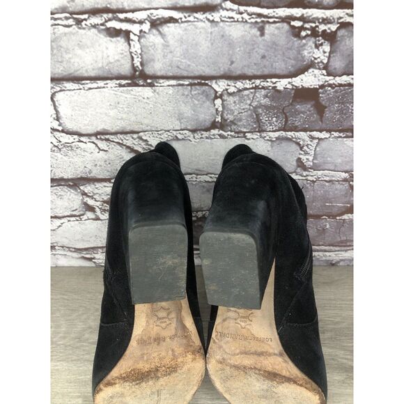 Loeffler Randall Isla Black Suede Leather Ankle Booties Boots Women 7B US/38EU - Picture 6 of 16